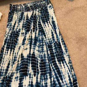 LUCKY BRAND full length tie dye skirt